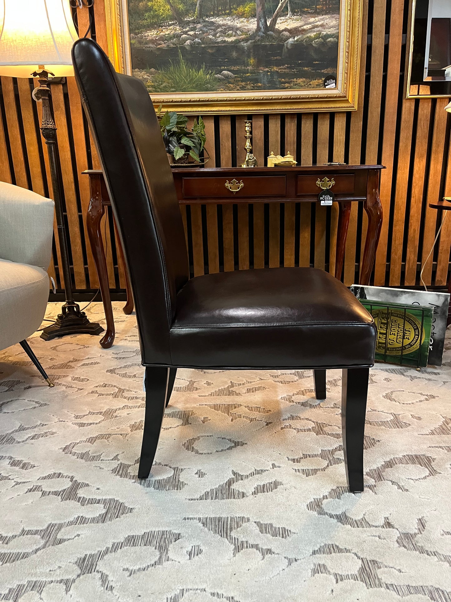 Brown Pleather desk chair