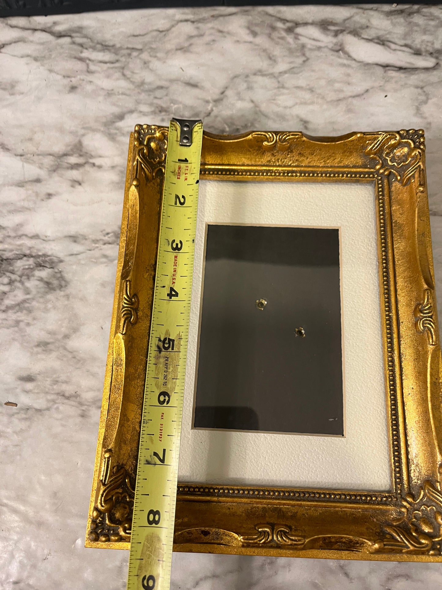 Small Gold Ornate frame with cream mat