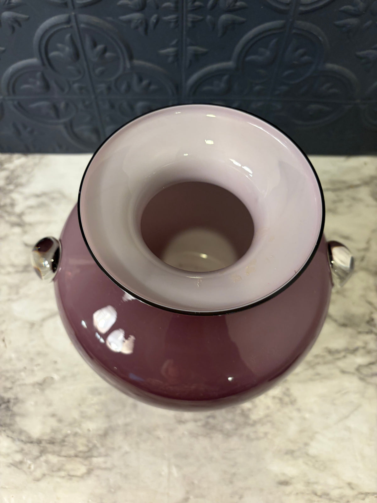 Amethyst Art Glass Vase