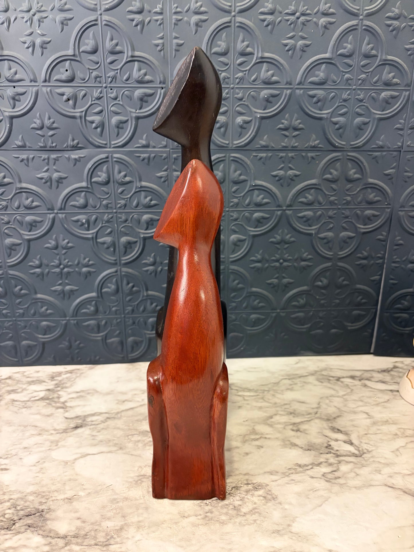 Dark and Light Wood Mid Century Style Cats