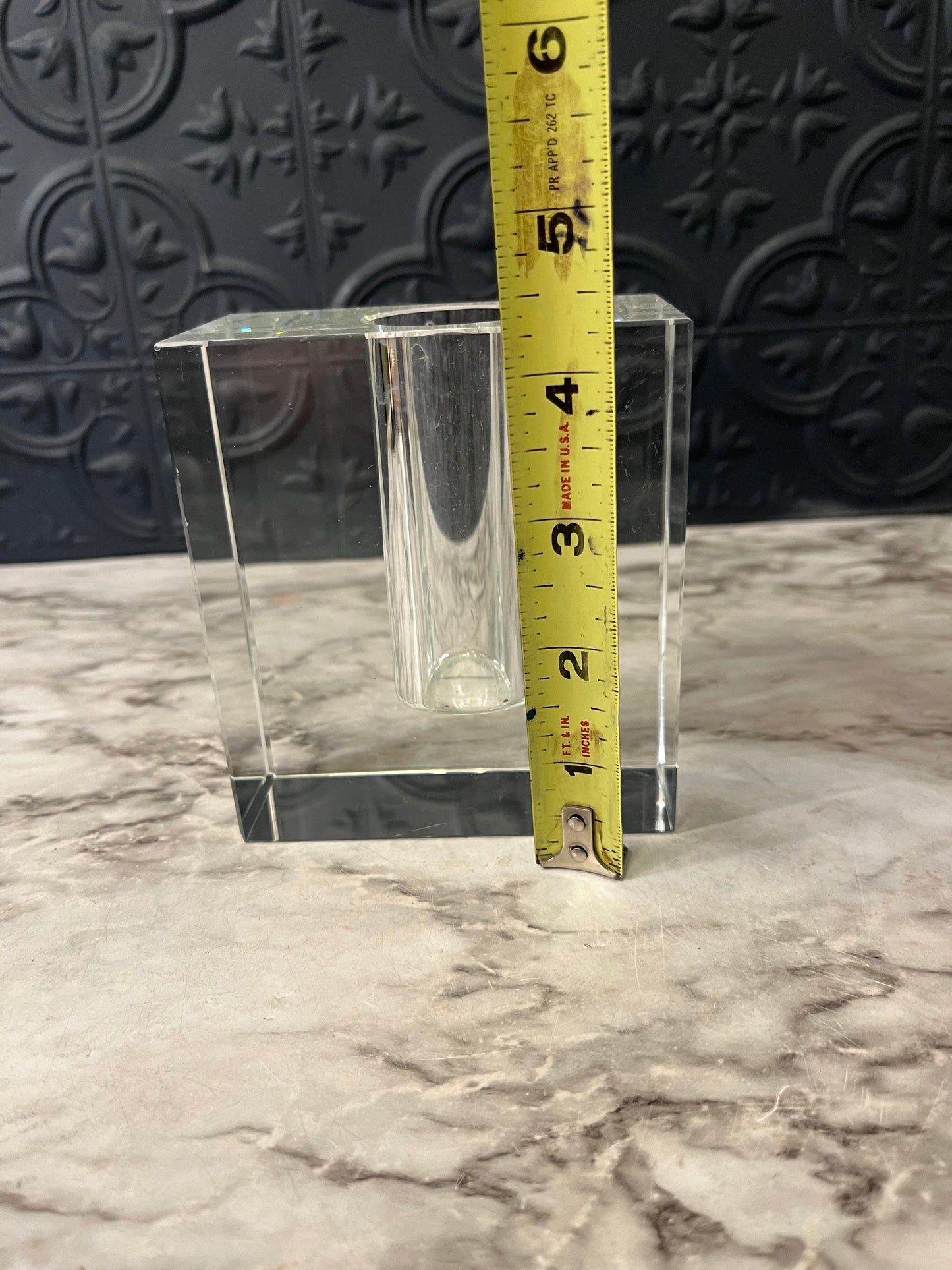 Glass Block Vase