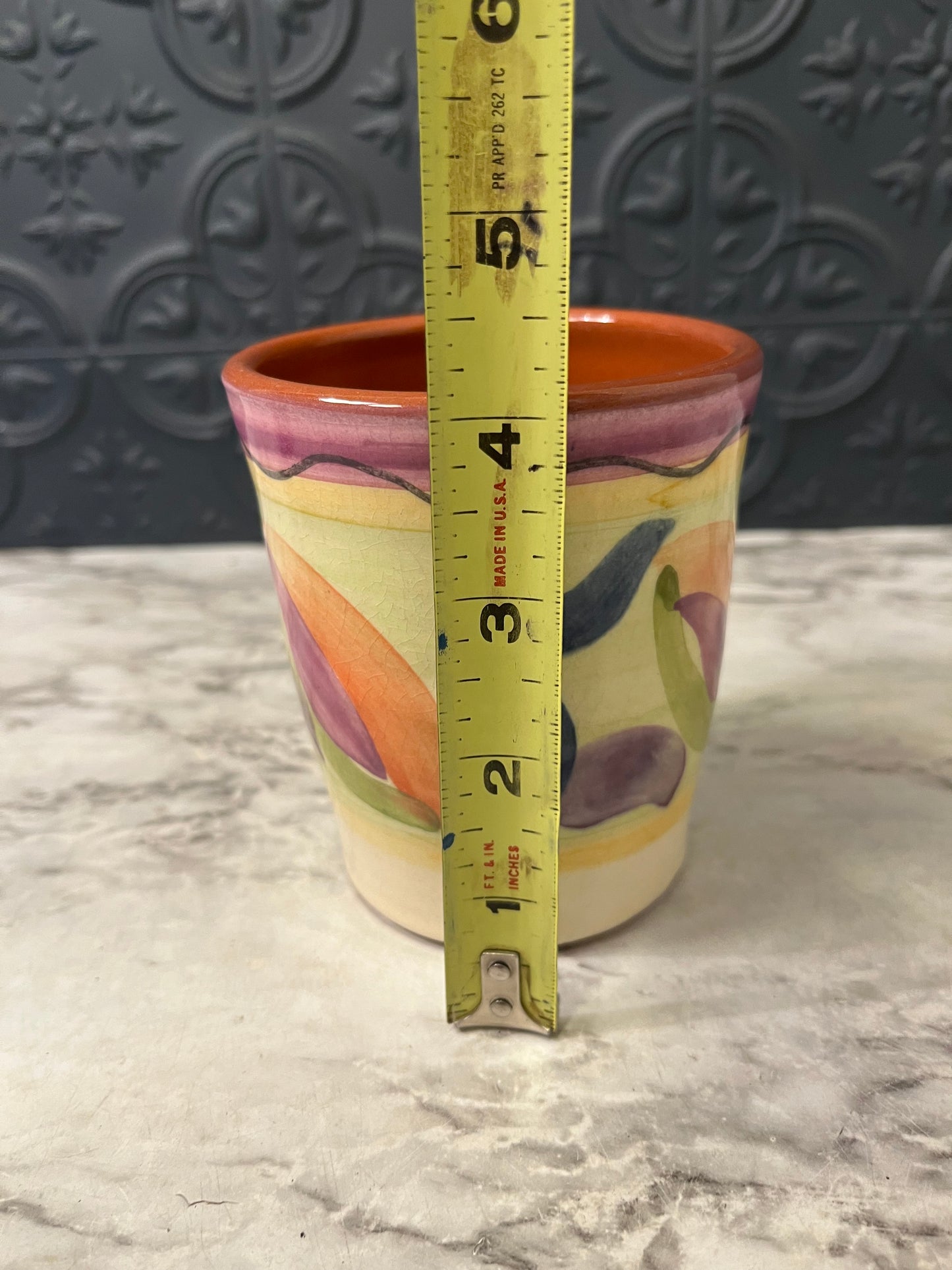 Hand Painted Ceramic Cup/Planter