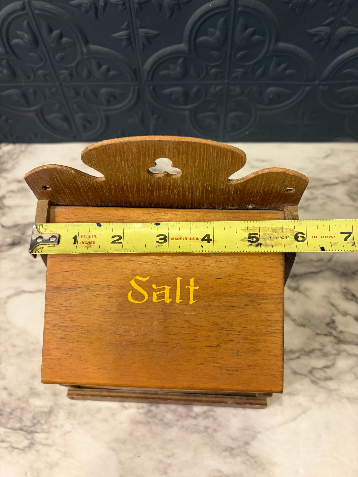 Currier and Ives Salt Canister
