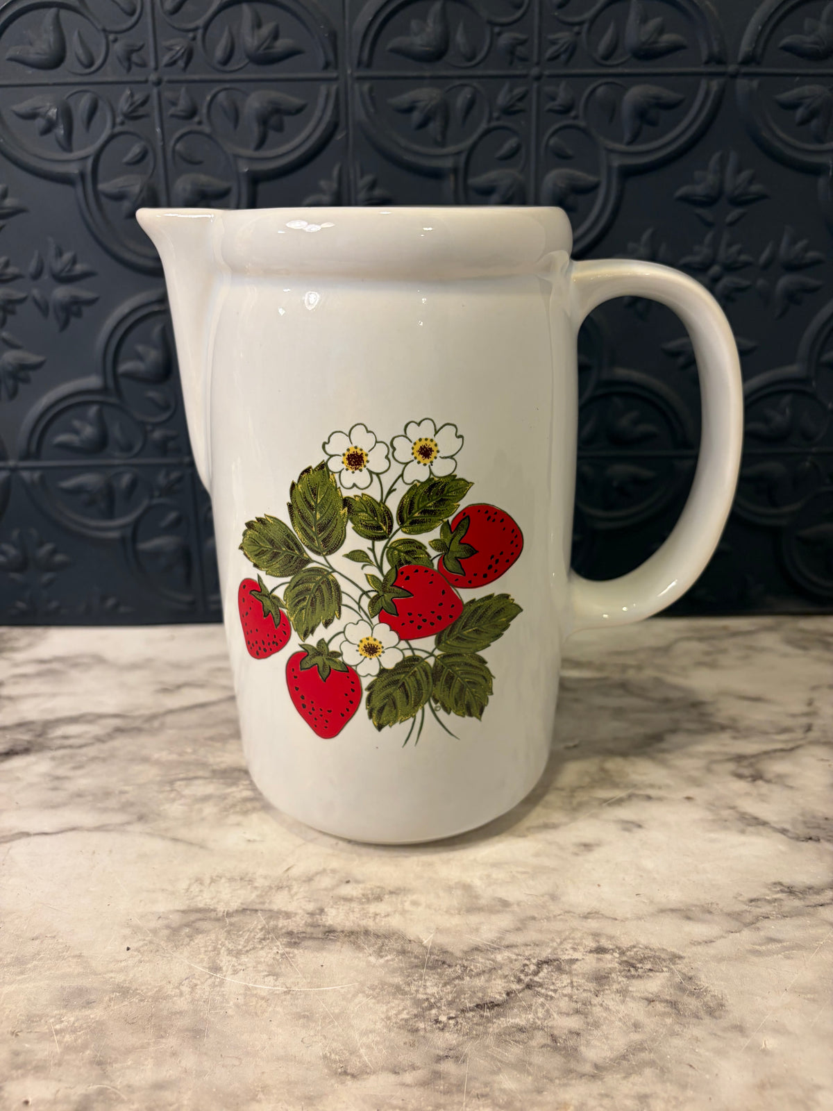 Vintage McCoy Strawberry Pitcher