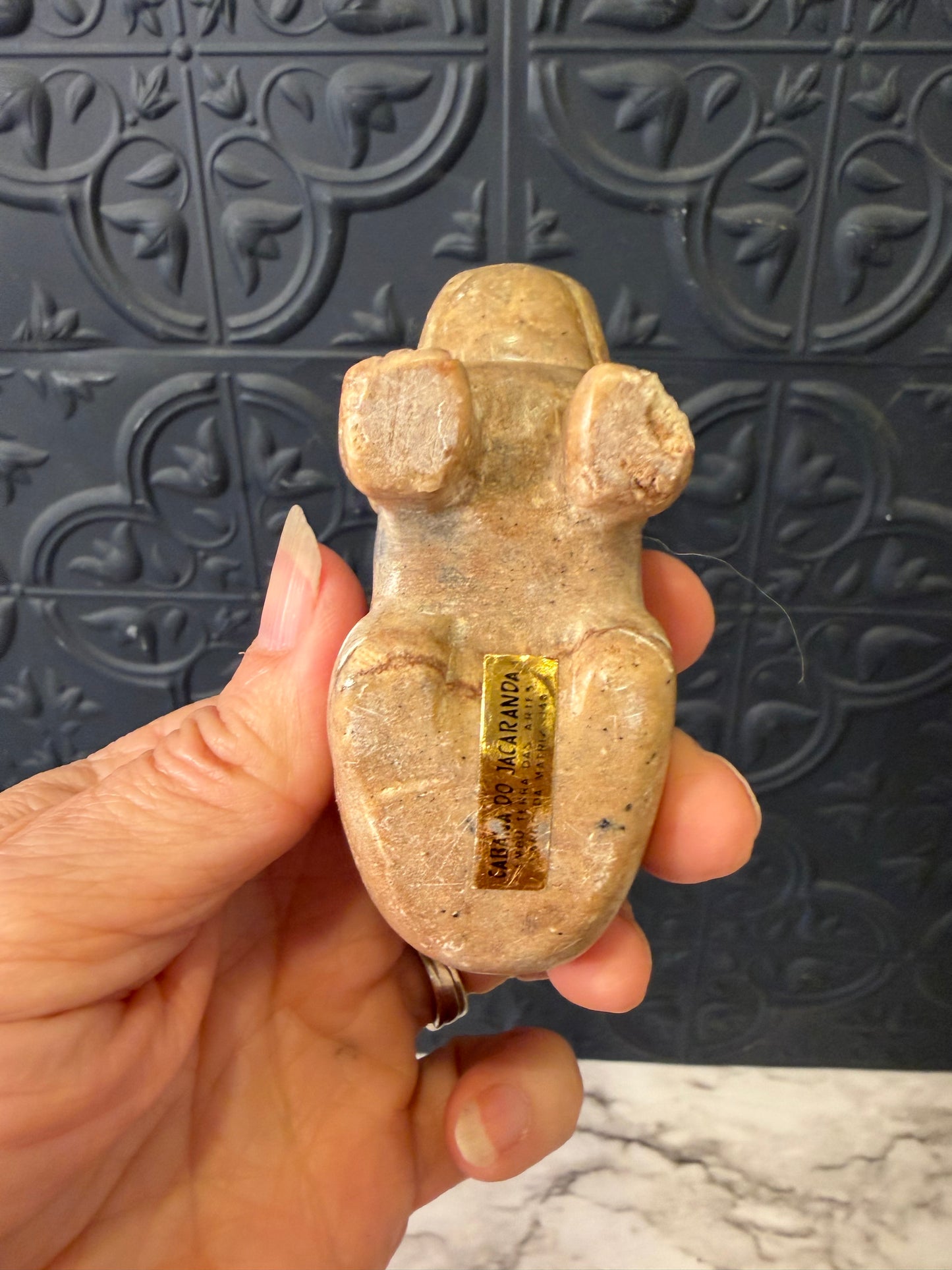 Carved Soapstone Dog