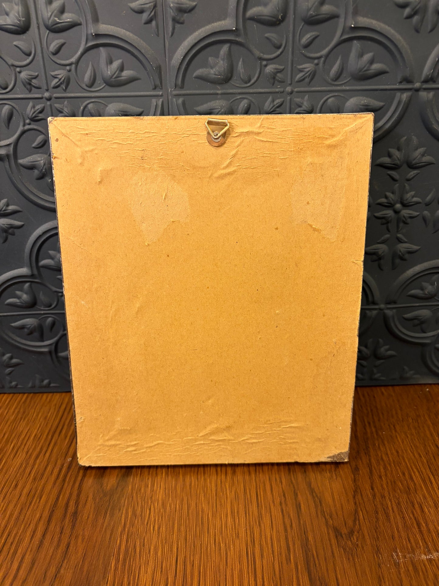 Original Floral Painting in Champagne Gold Frame