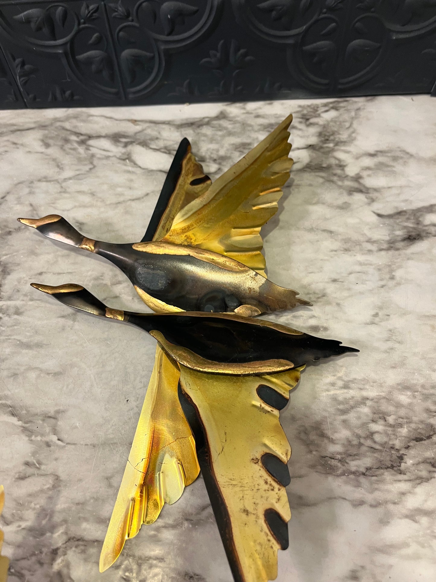 MCM Brass Flying Geese Set of 3