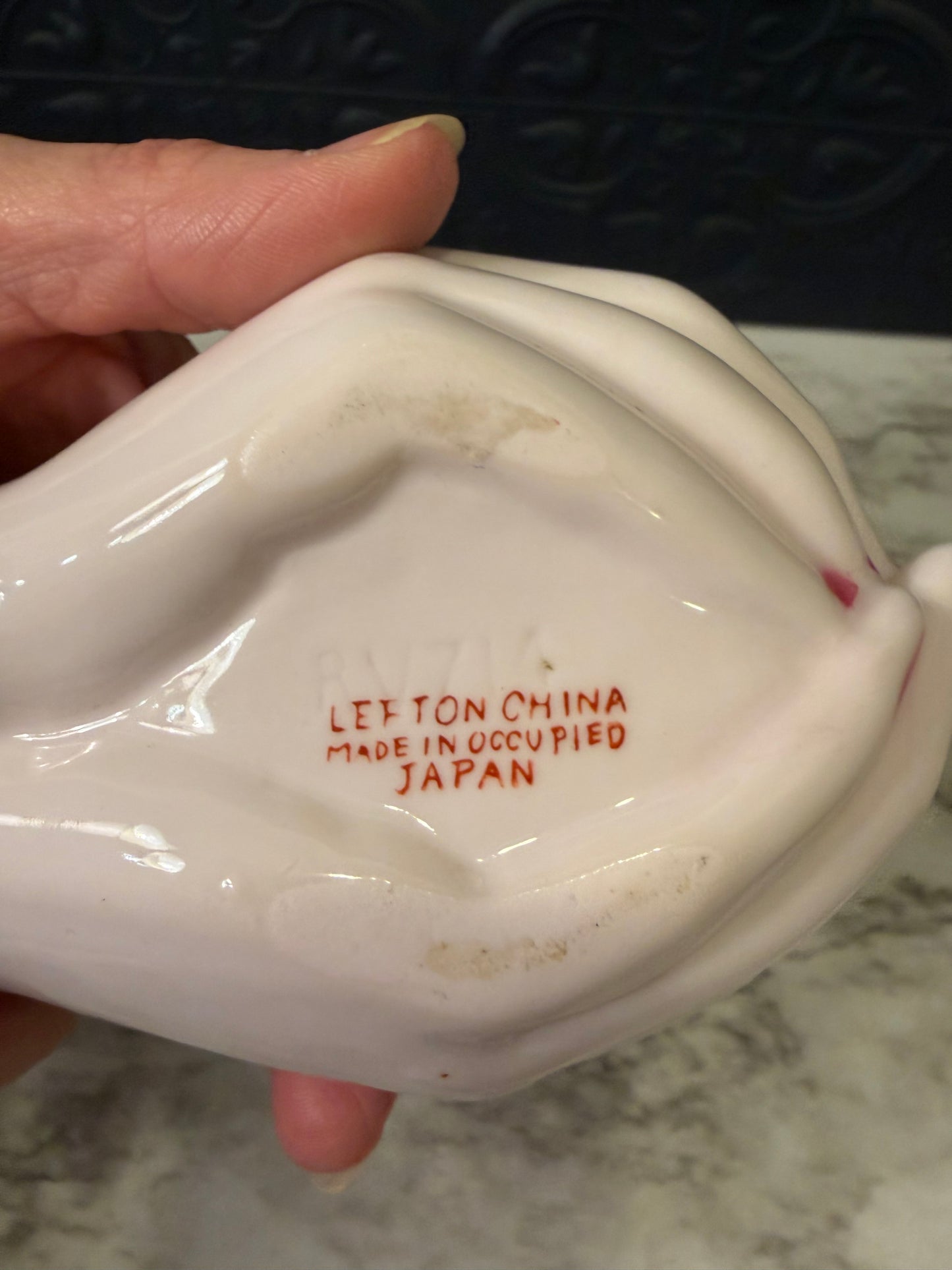 Lefton cupped Hands Trinket dish