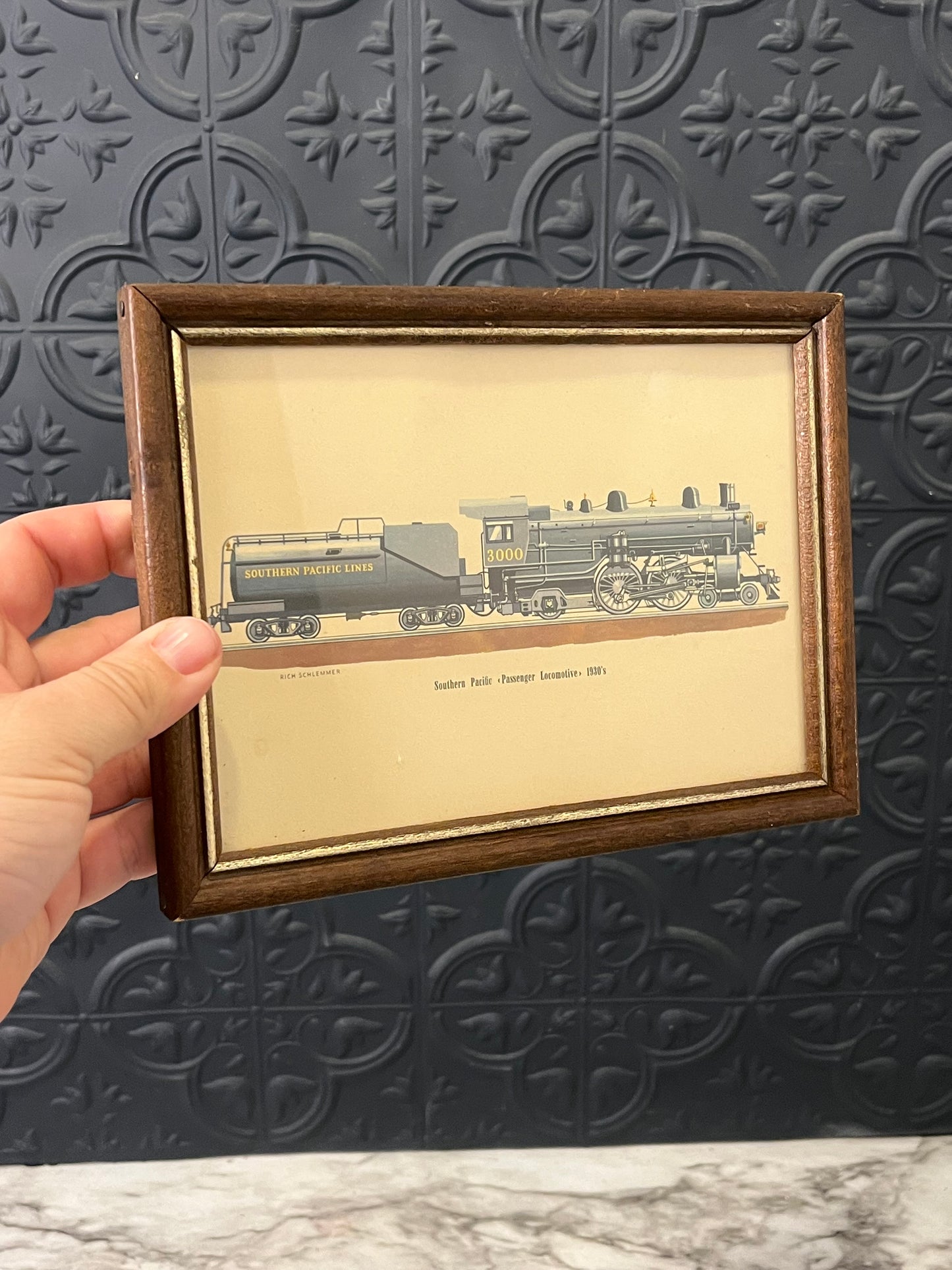 Southern Pacific train Print Framed