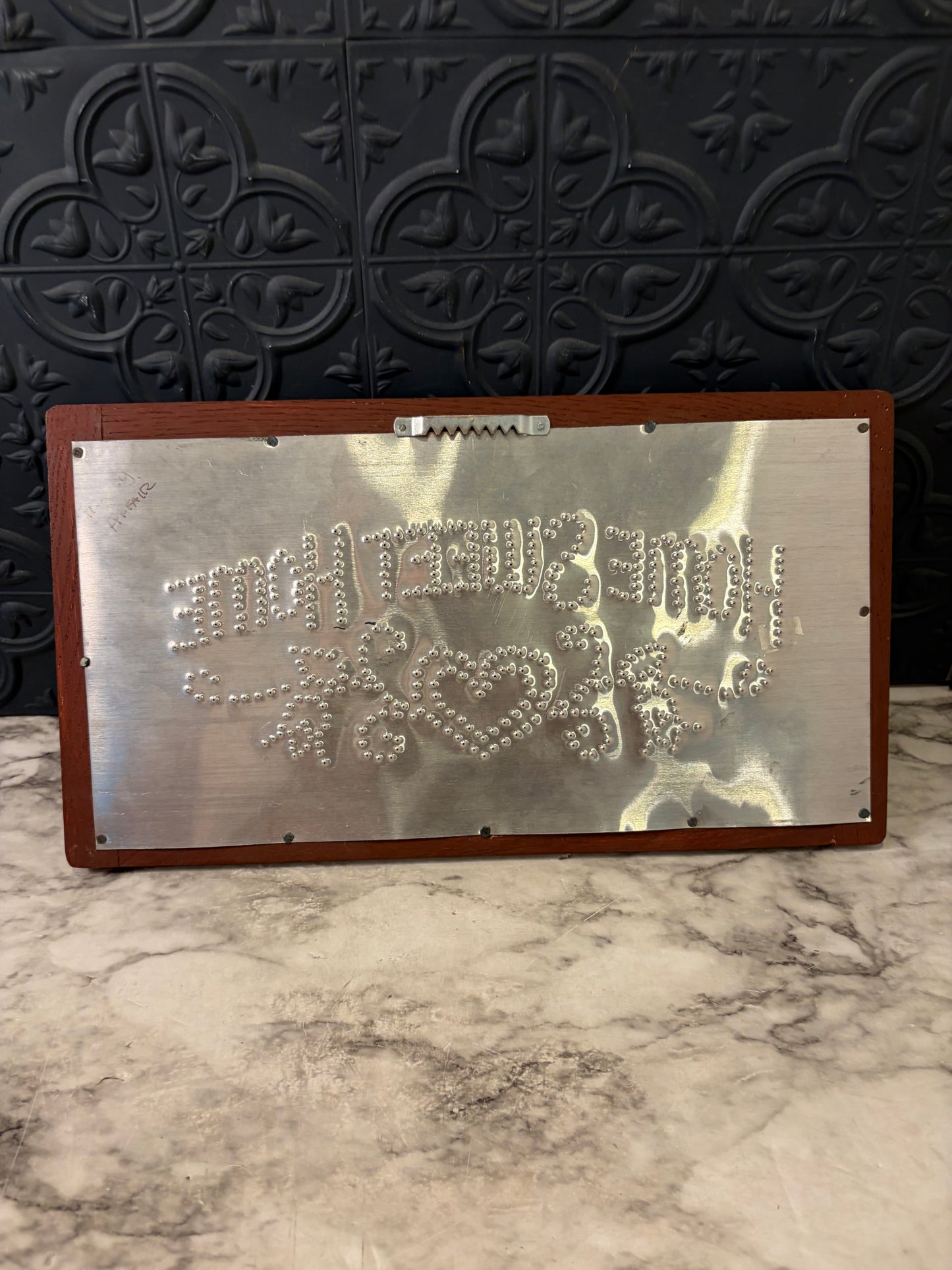 Home Sweet Home Punch Tin