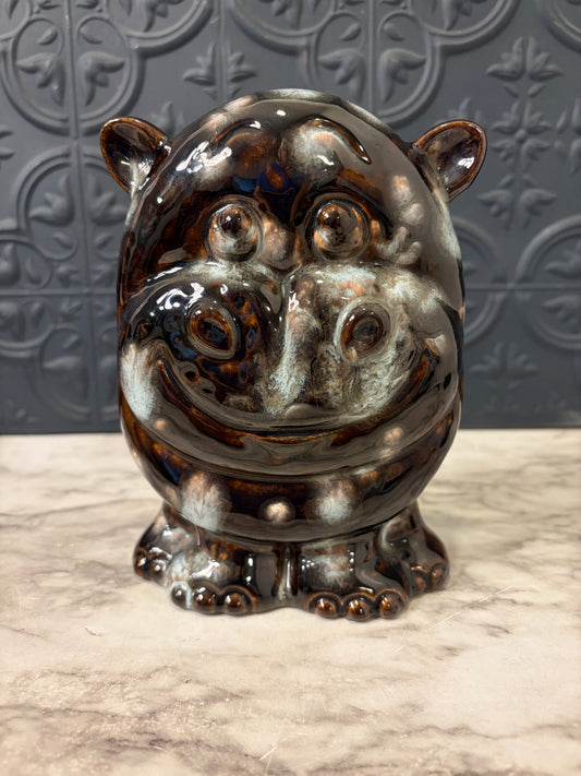 Glazed Ceramic Hippo