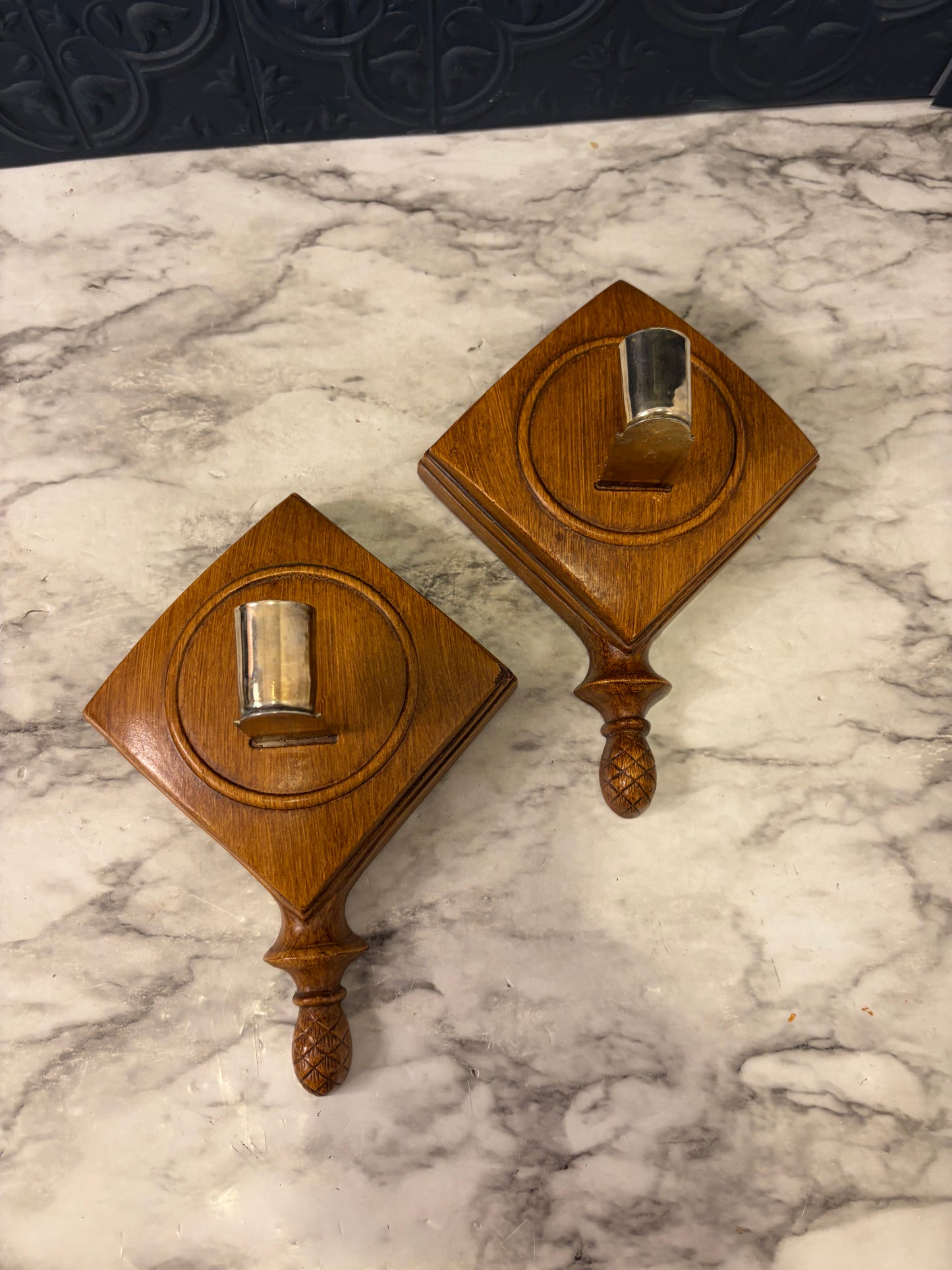 Welby Heavy Resin Candle Sconce Set of 2