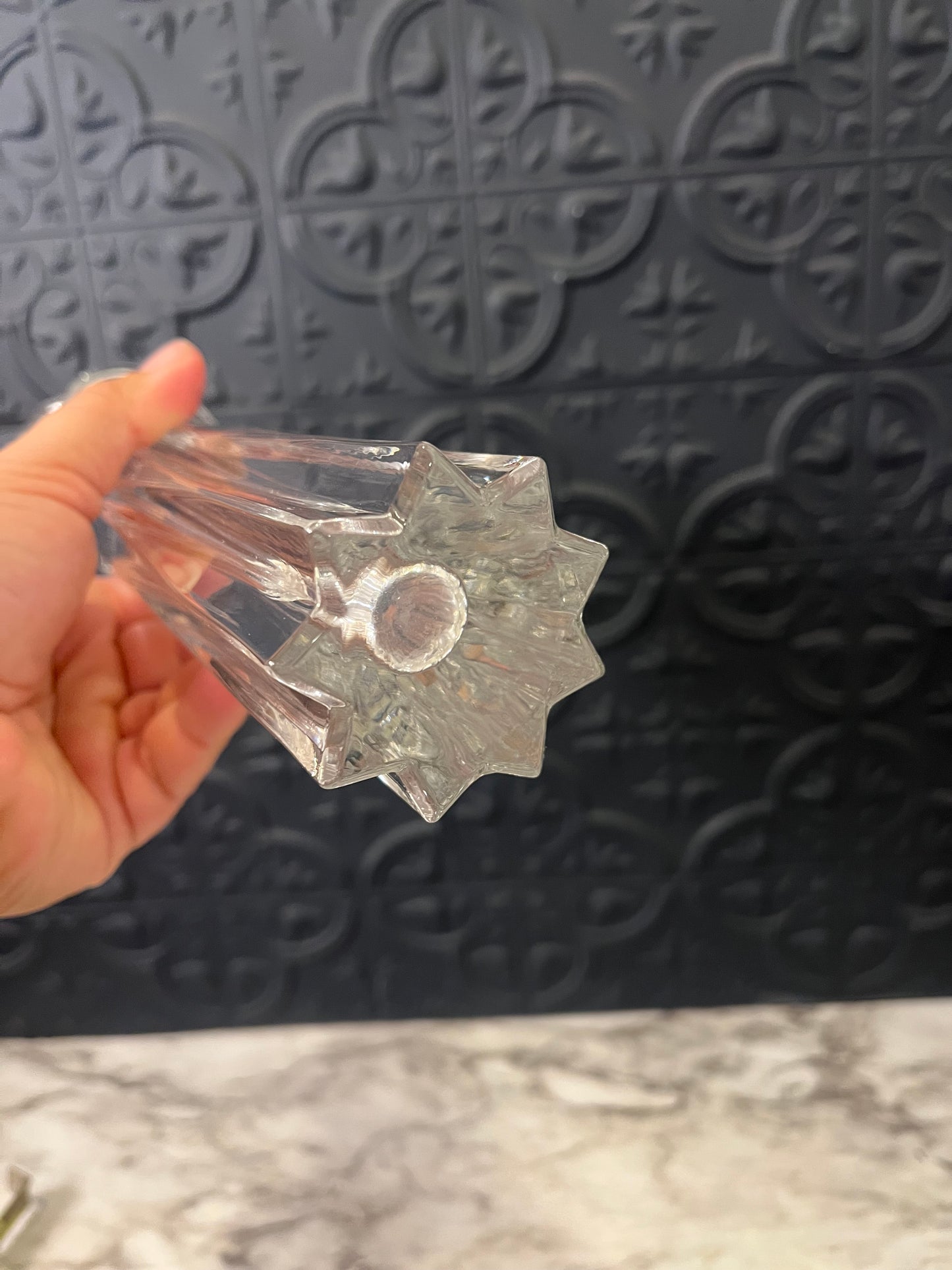 Crystal Glass Mikasa 8" bud Vase