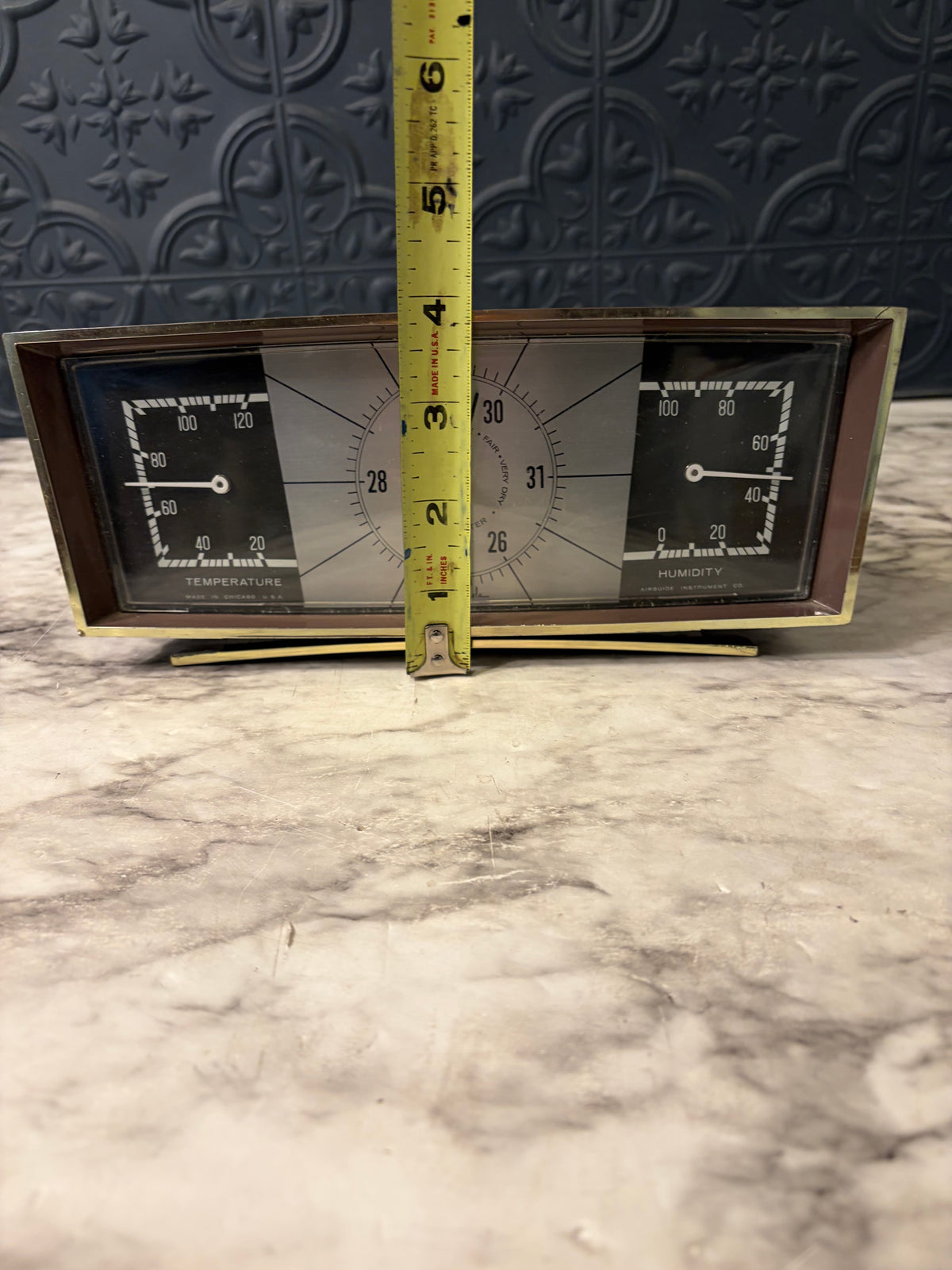 Vintage Airguide Desktop Weather Station AS IS