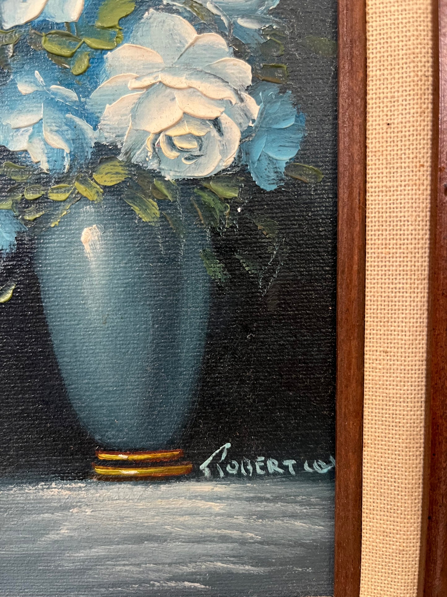 Blue Floral Still  by Robert Cox Original