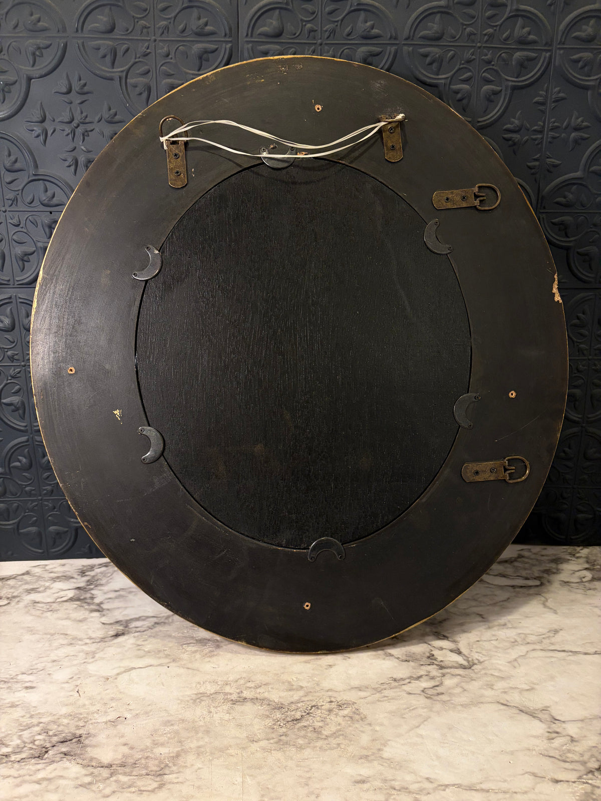 Oval Floral French Country Mirror
