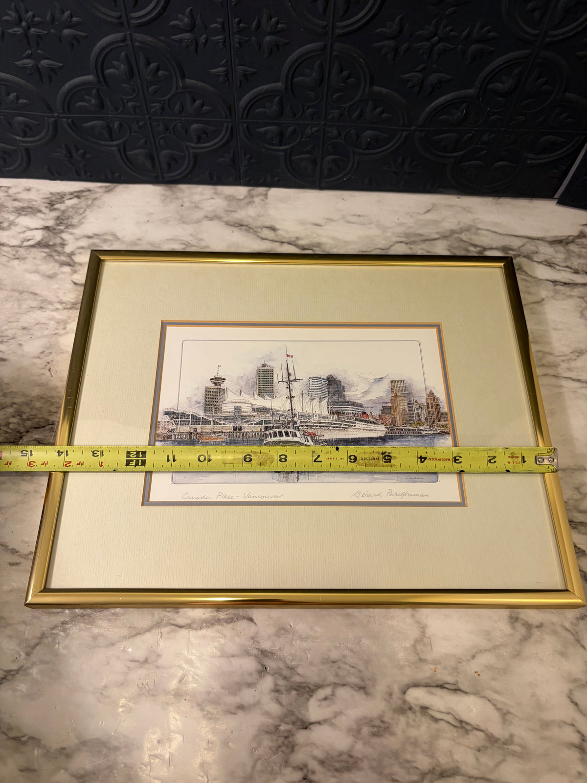 Print of Vancouver Framed