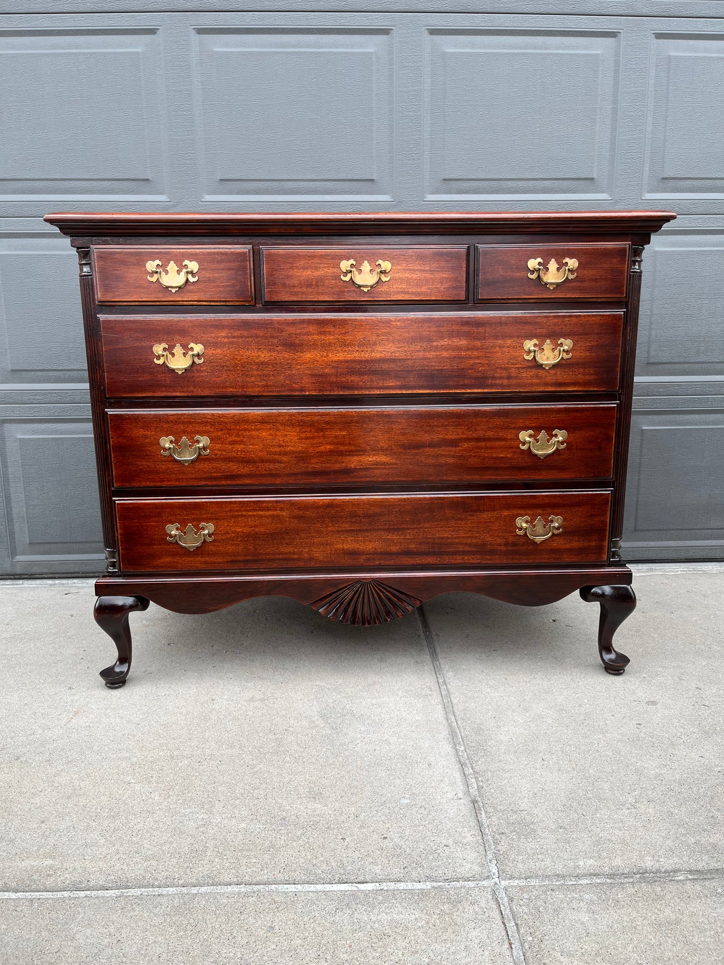 Dark Wood Provincial Dresser