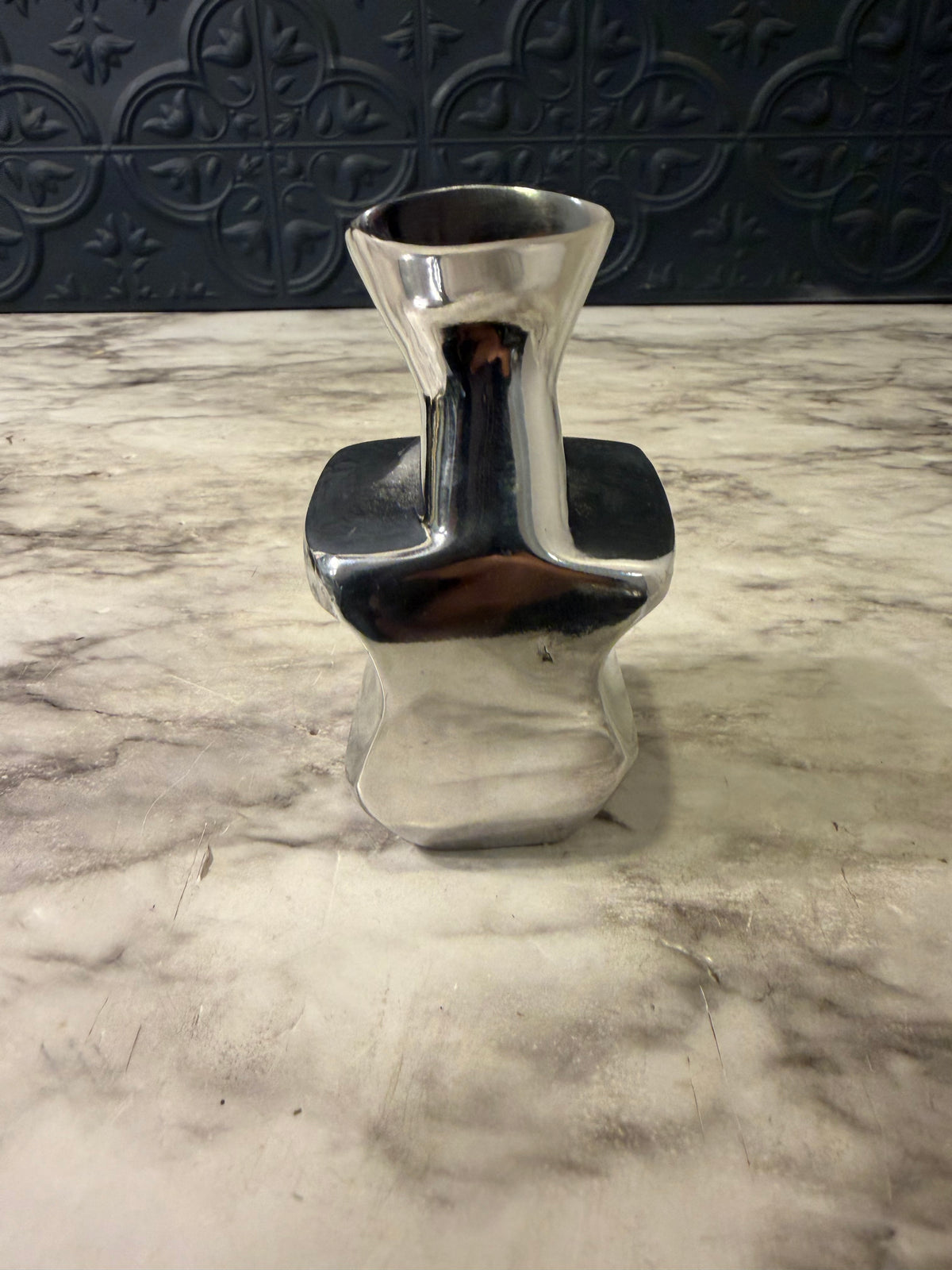 Aluminum Minimalist Sitting Man Figurine