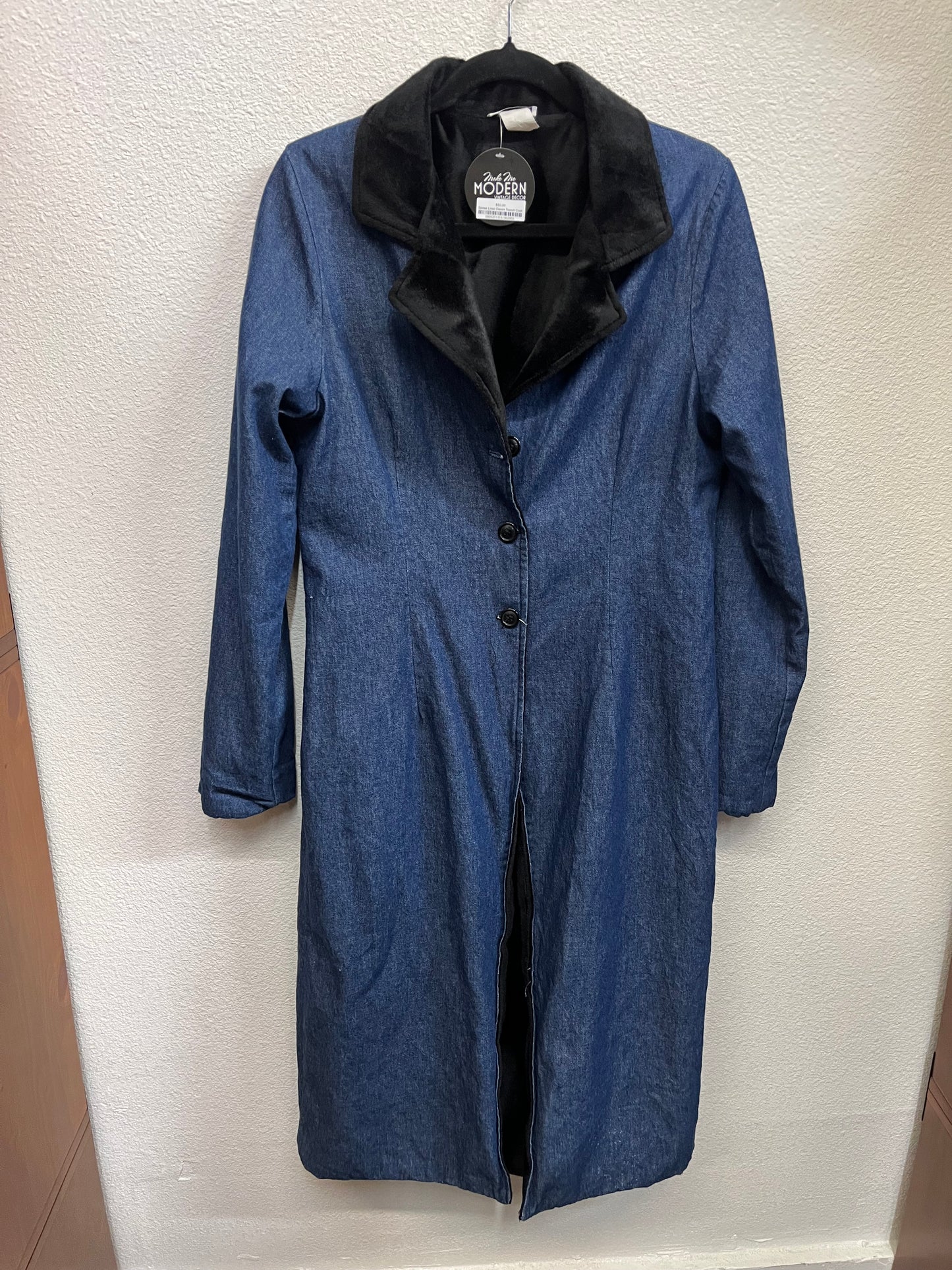 Sense Lined Denim Trench Coat