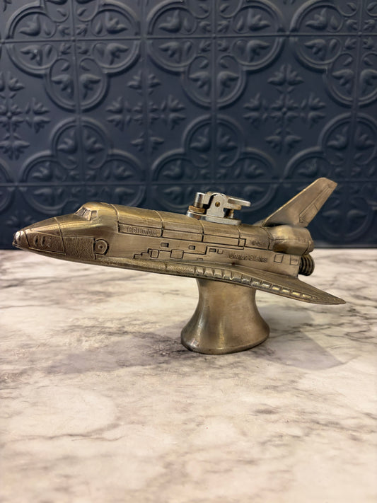 Vintage NASA Columbia Space Shuttle Tabletop Lighter