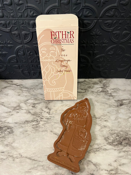 Longeberger Santa Pottery Mold