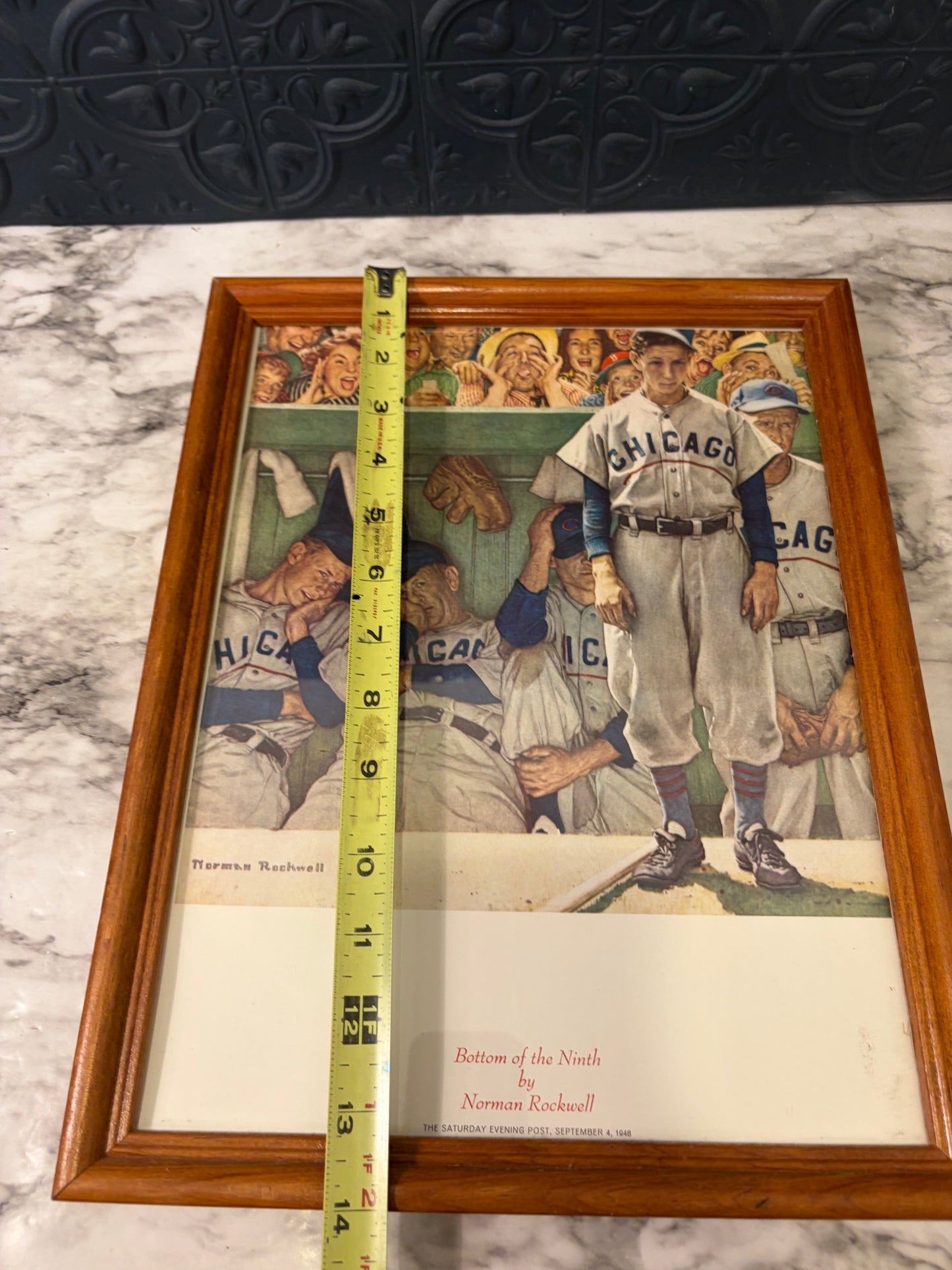 Norman Rockwell Bottom of the Ninth Print