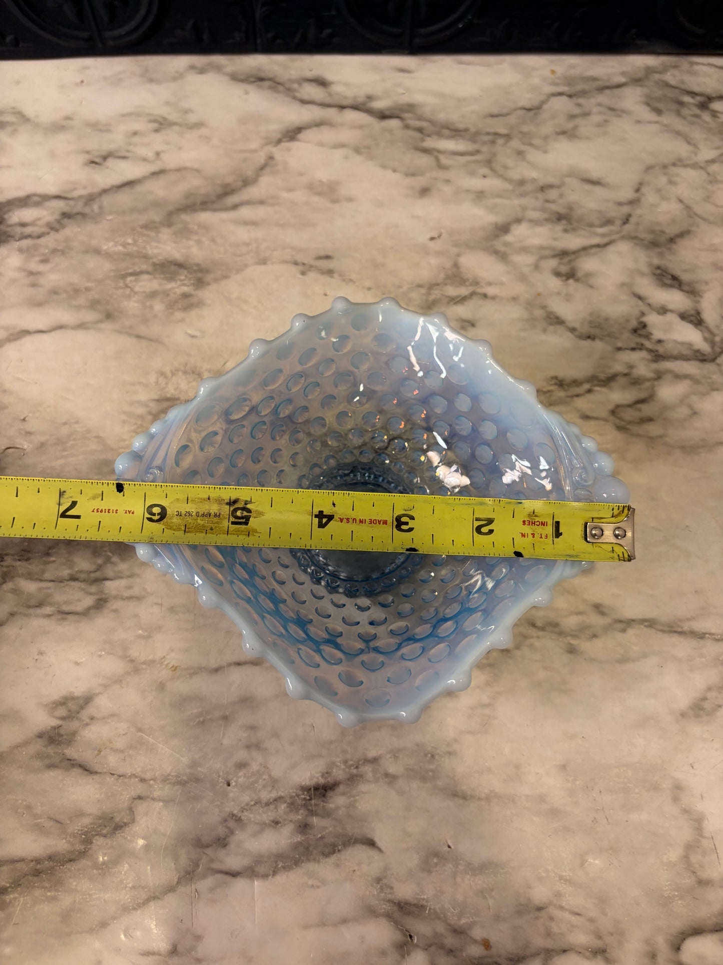 Hobnail Opalescent Blue Dish