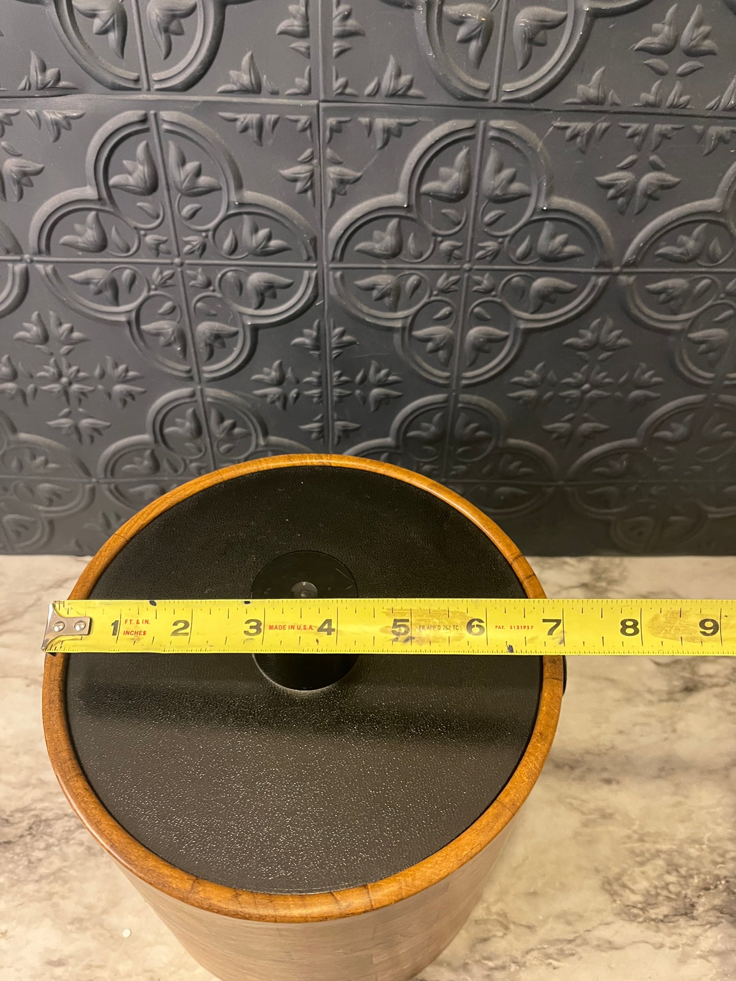 Vintage Irvinware Faux Wood Ice Bucket