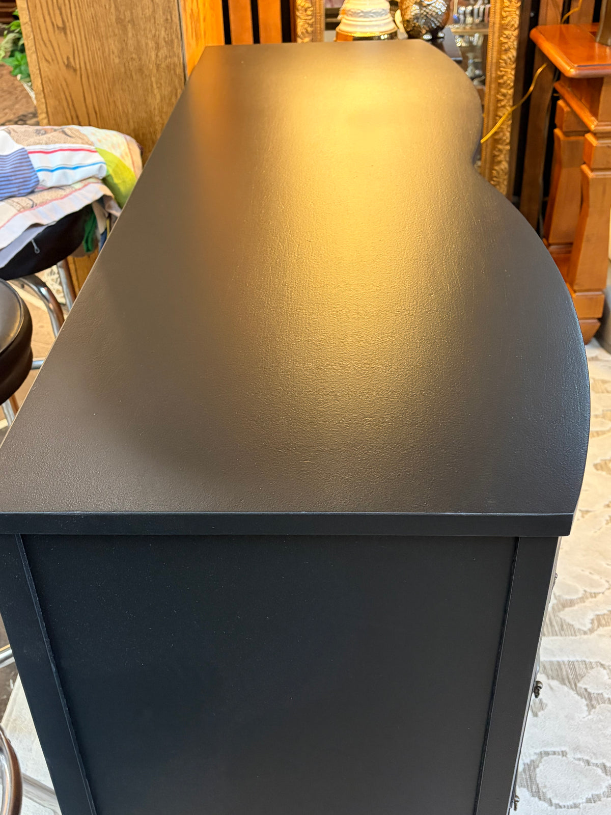 Dixie Federal Style Dresser Painted Black