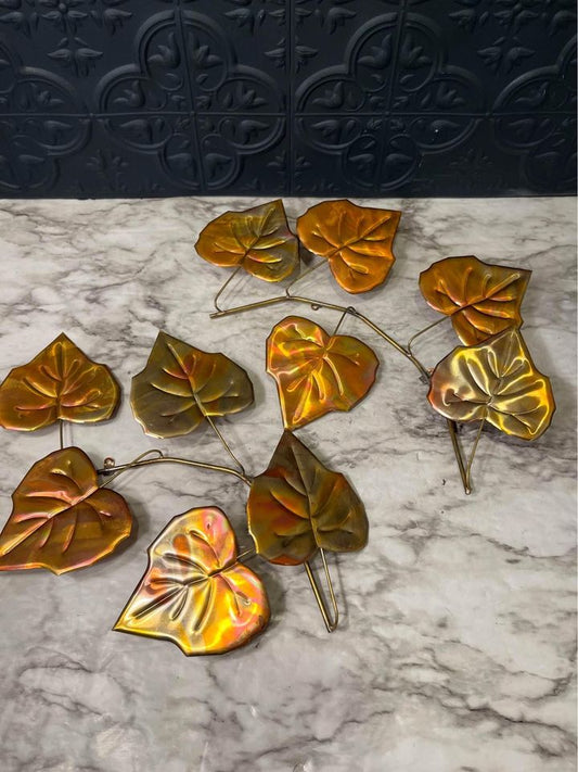 Brass And Copper Aspen Leaves