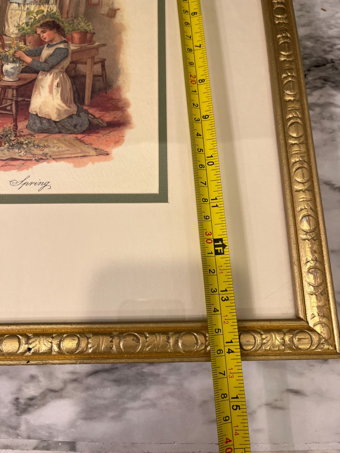 Gold Framed Spring Print