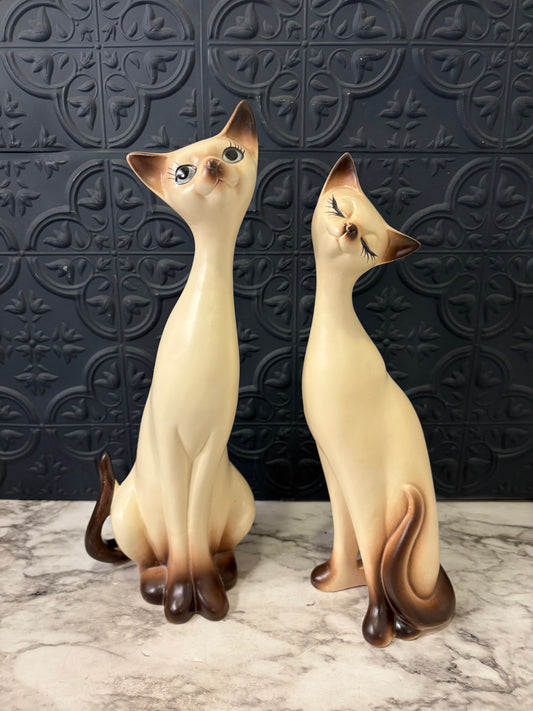 Napco Set of 2 Siamese Cats