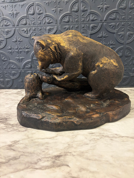 The Last of the Grizzly Sculpture by Forest Bales