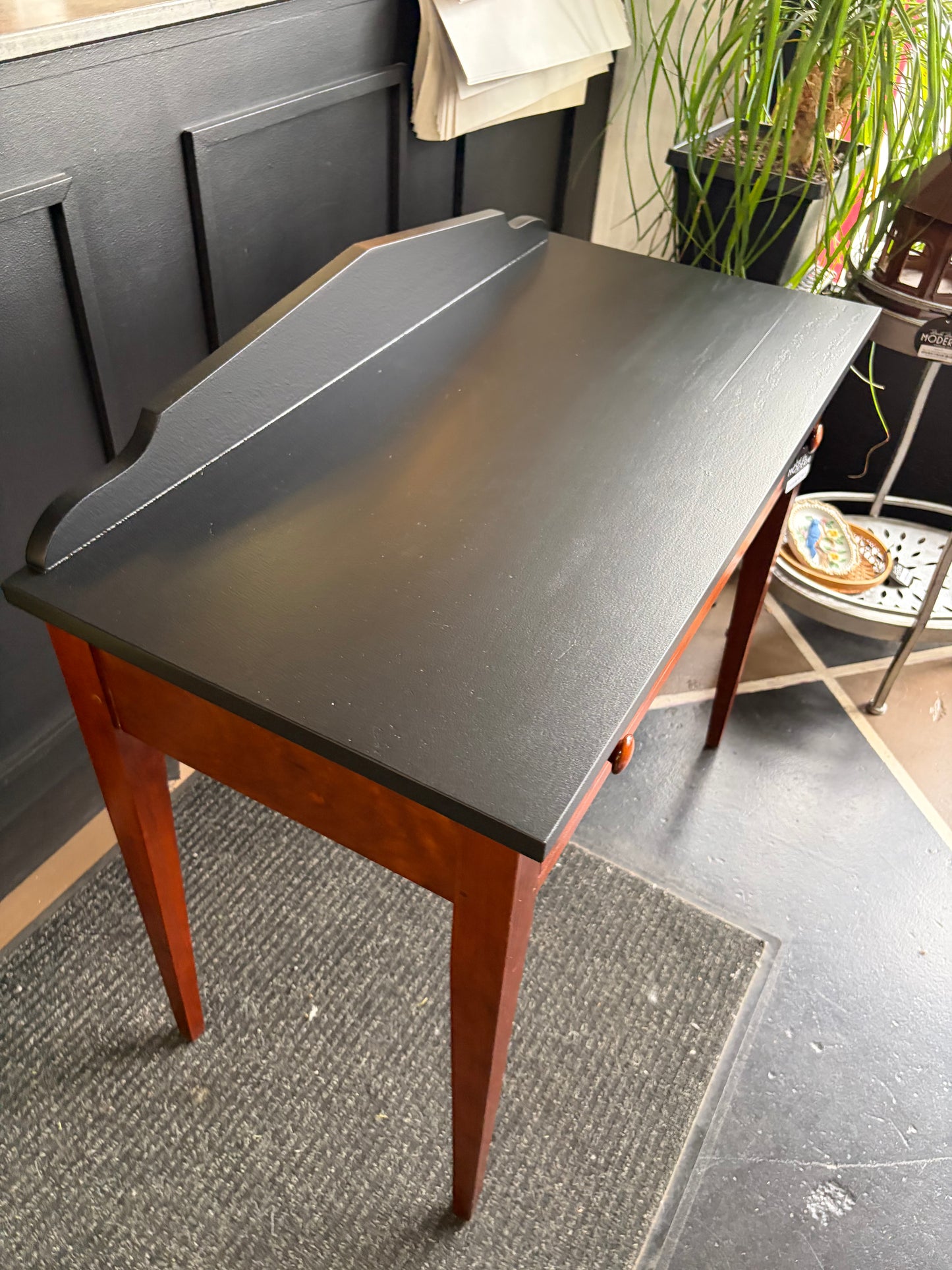 Desk with Black Refinished Top