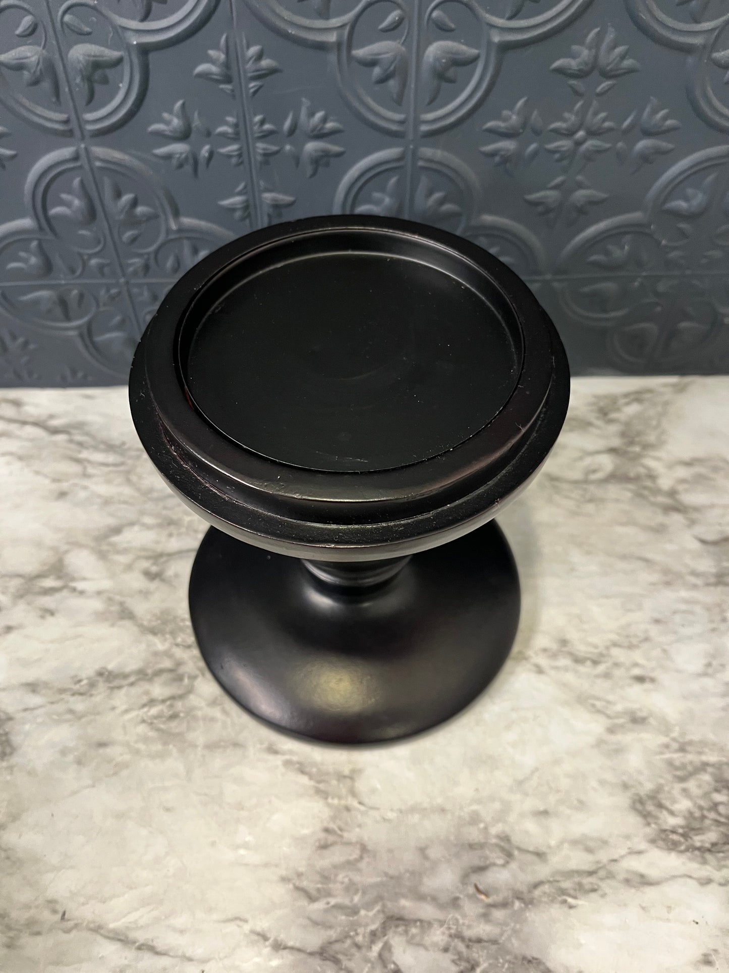 Chunky Black Pillar Pedestal