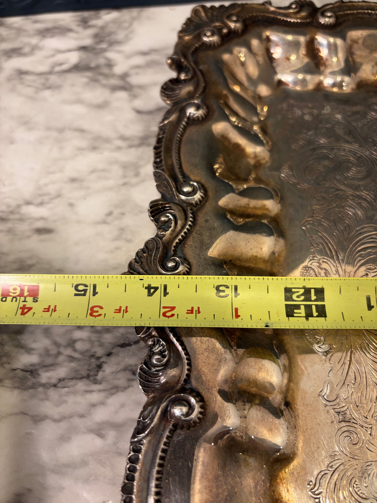Wallace Silver Plated Square Footed Tray
