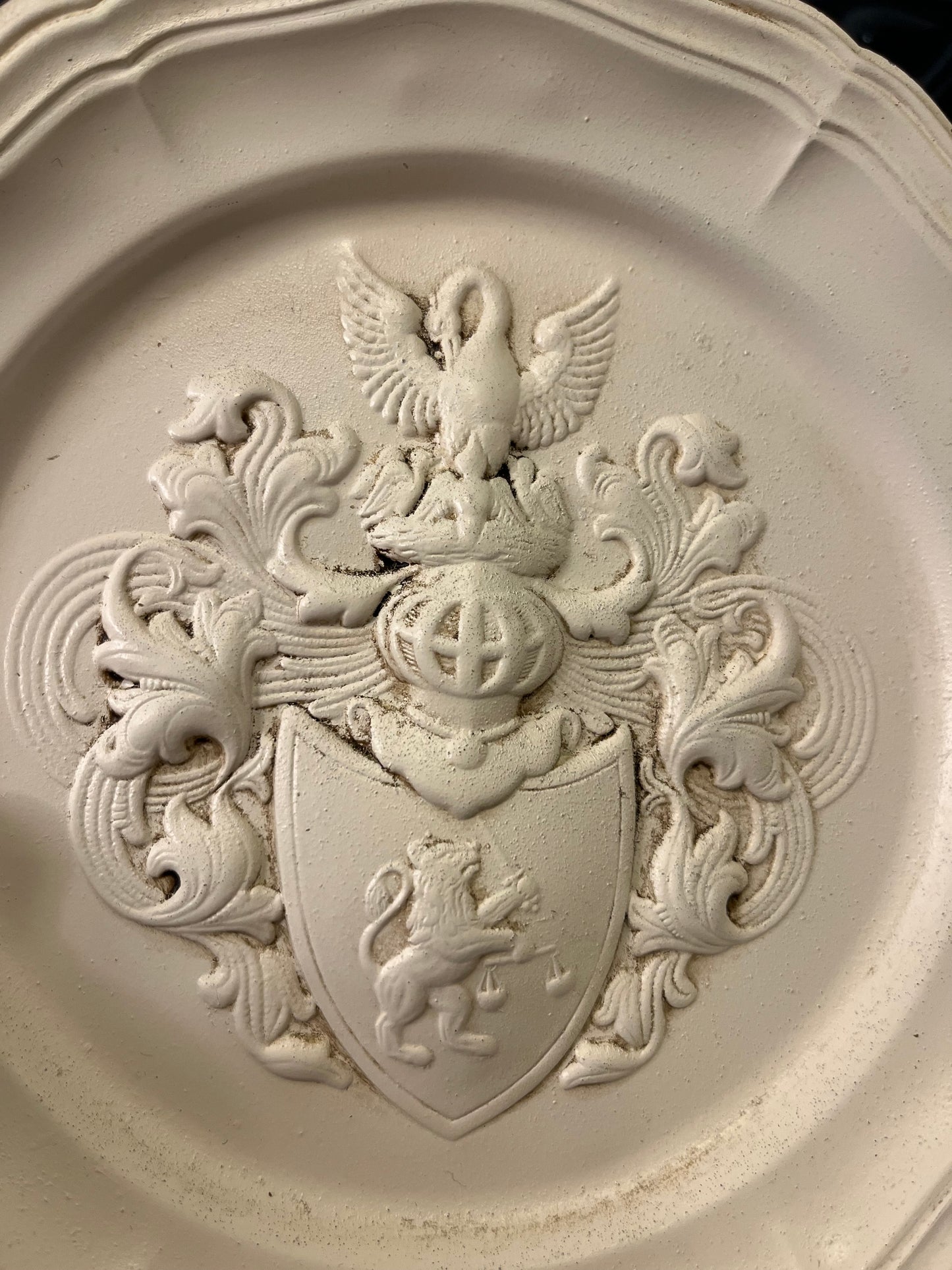 Cream Metal Coat of armor Plate
