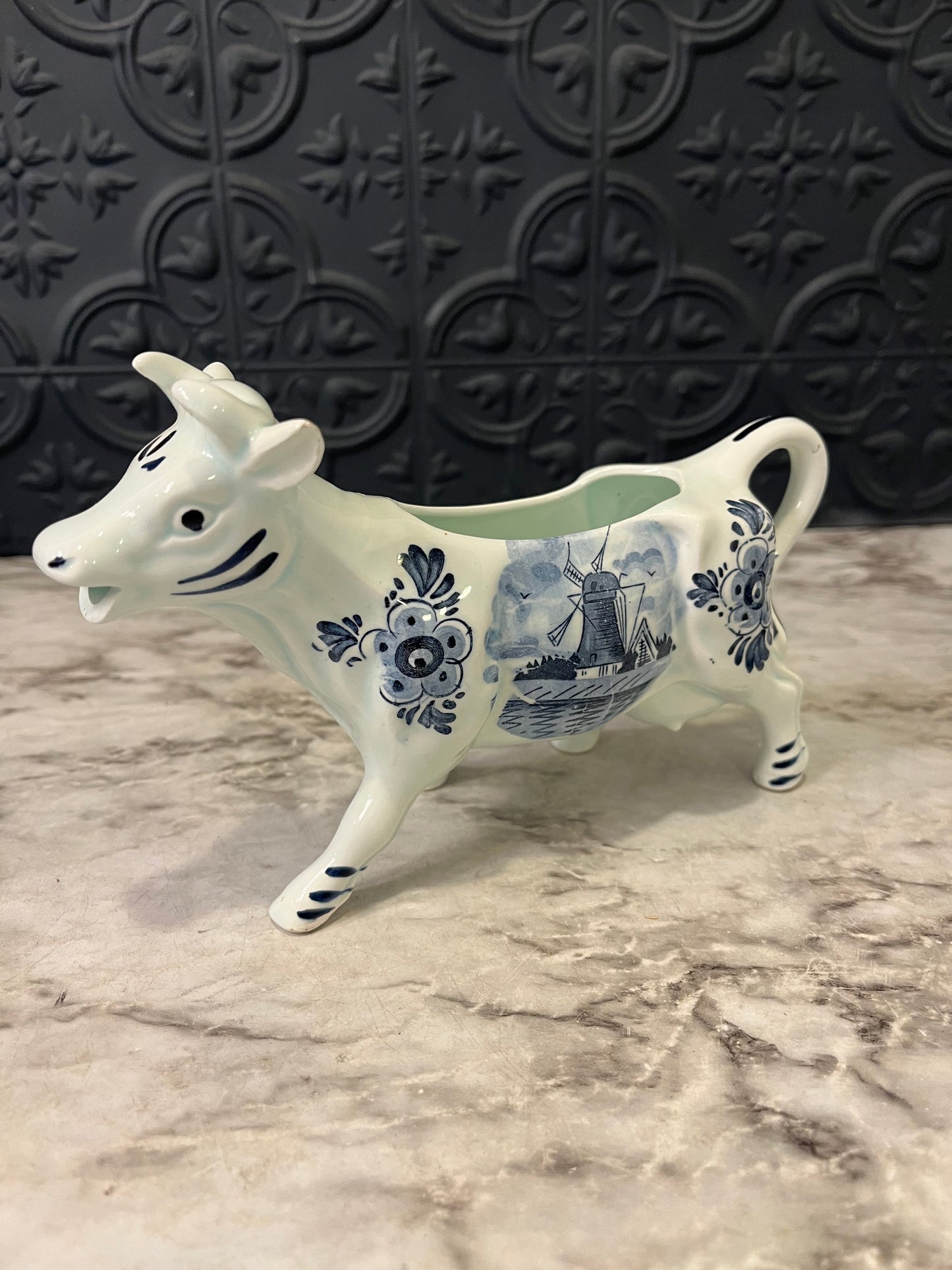 Blue and White Delft Cow Creamer