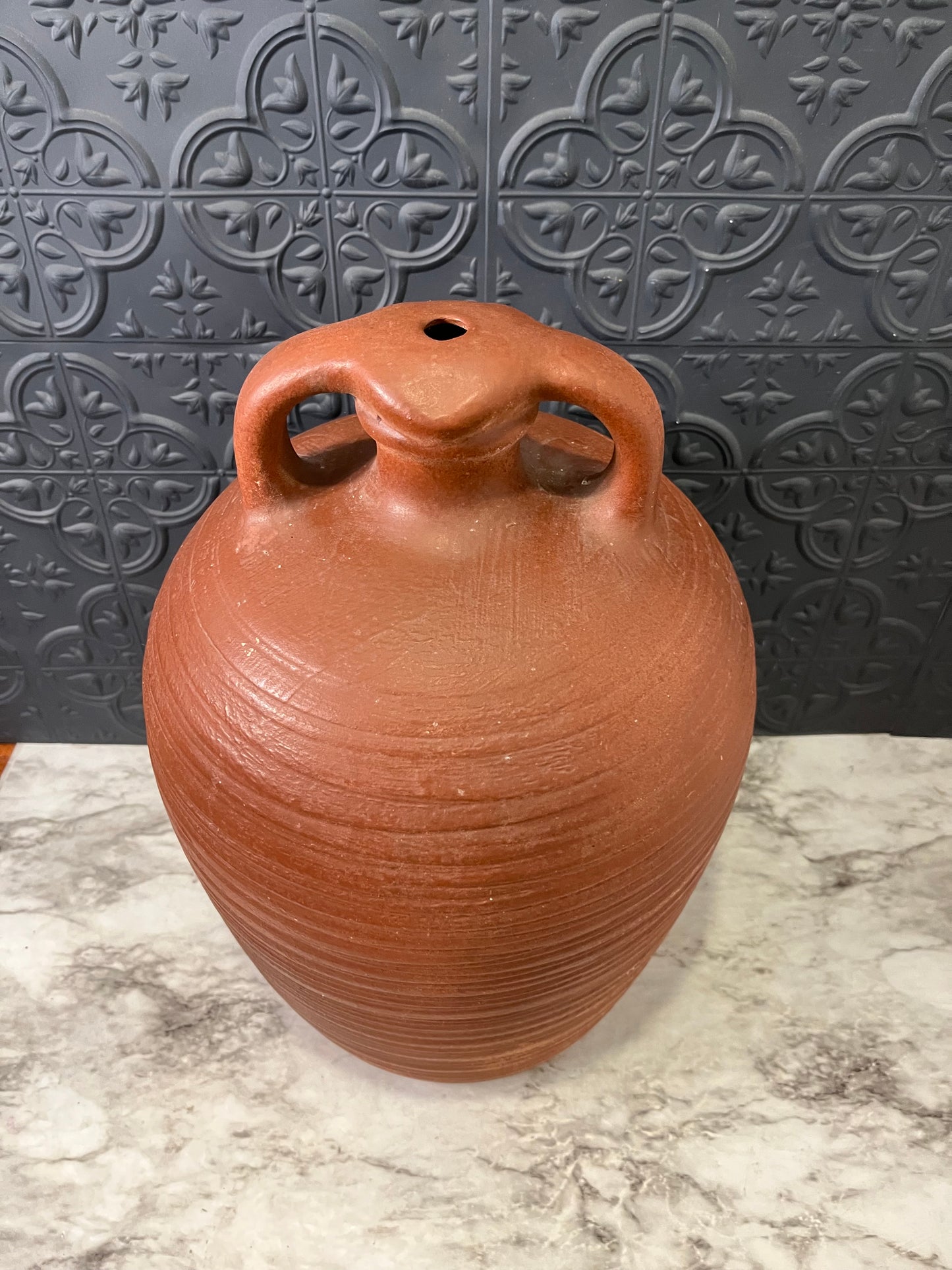 Terracotta Double Handle Jug Tall No bottom