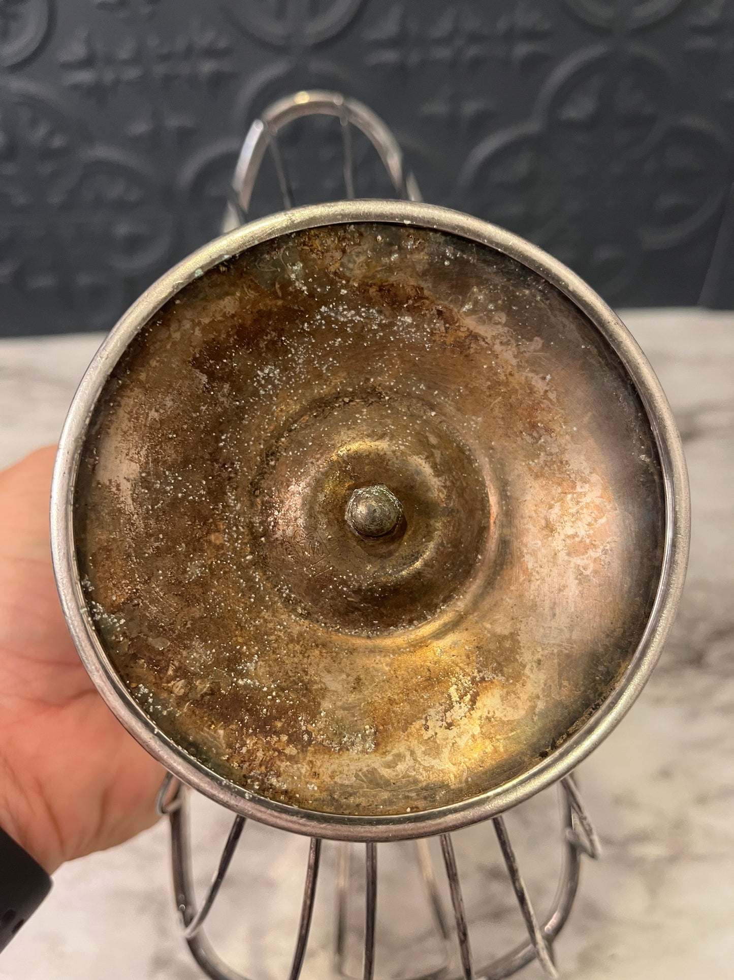 Silver Plate Wine Basket