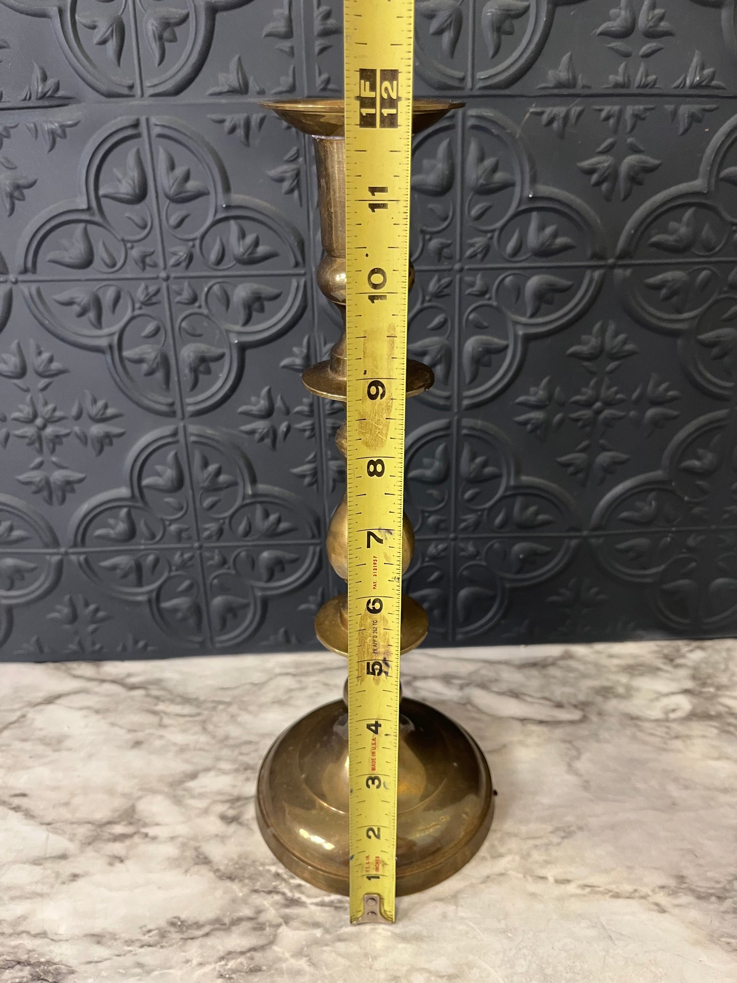 Brass candle Holder 12"