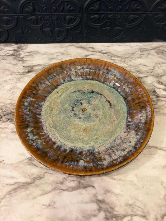 Glazed Ceramic Plate 10"