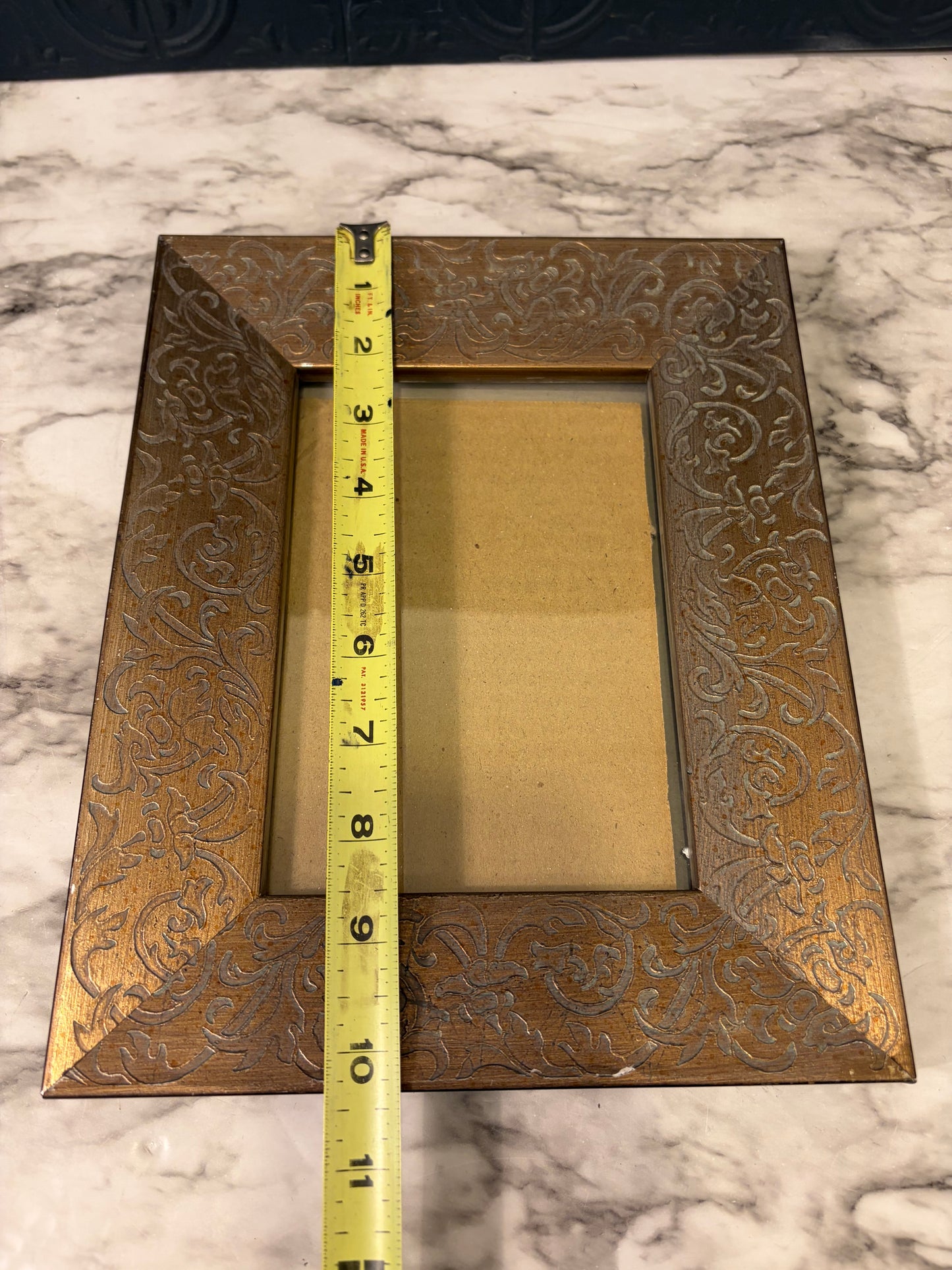 Bronze Color Frame with Floral Details