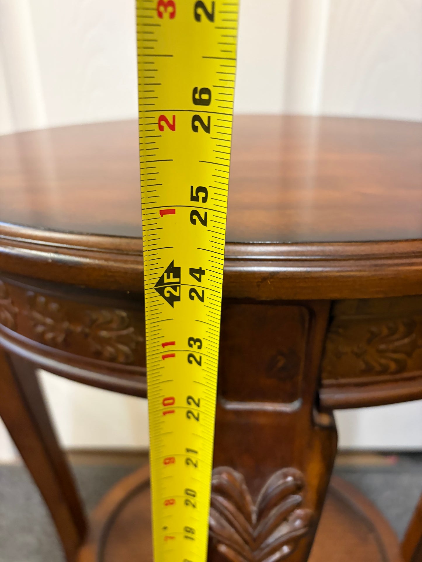 Dark Wood Oval Table with Rattan