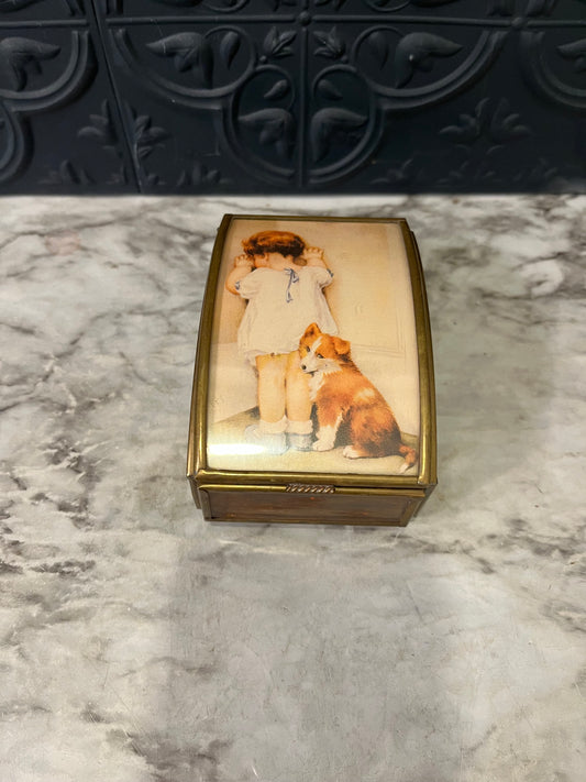 Vintage Bessie Pease Guffmann Music/trinket box