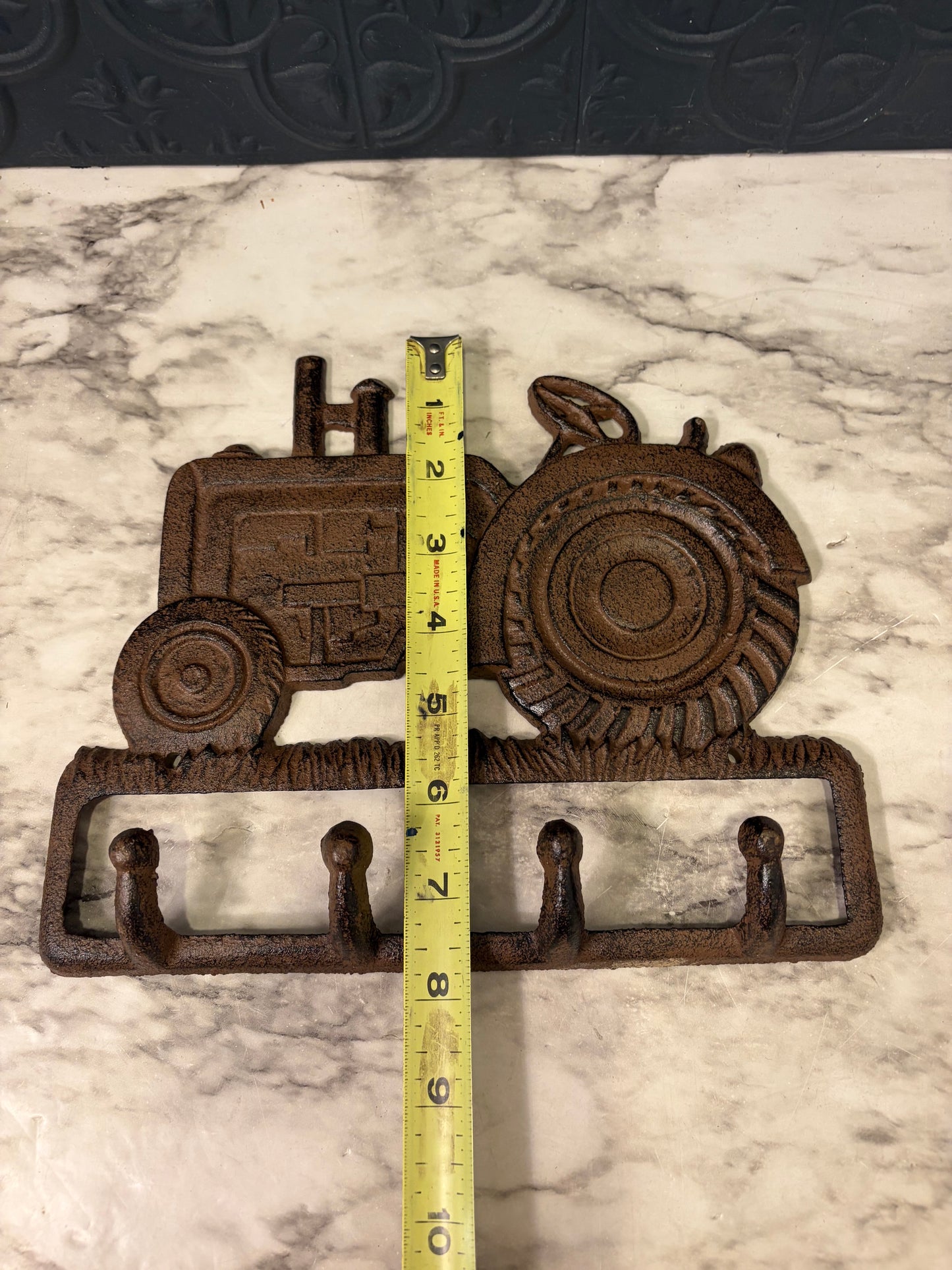 Cast Iron Tractor Key Holder