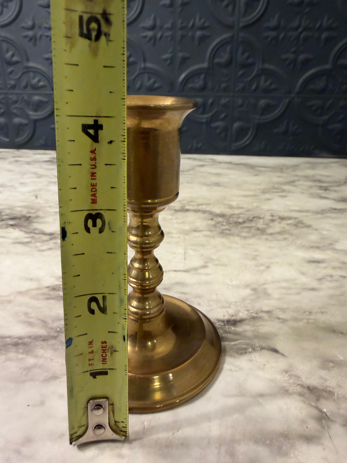 4" Brass Candle Holder