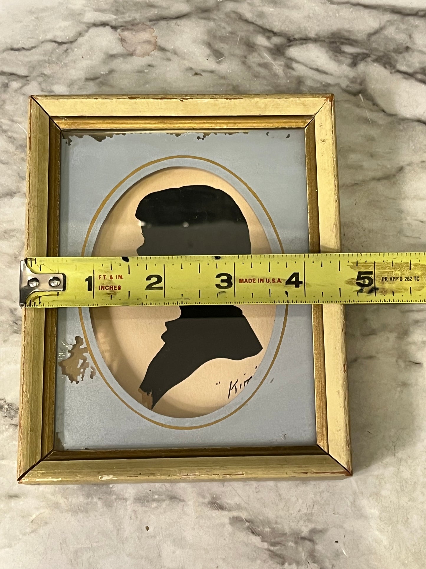 "Kim" Silhouette Framed