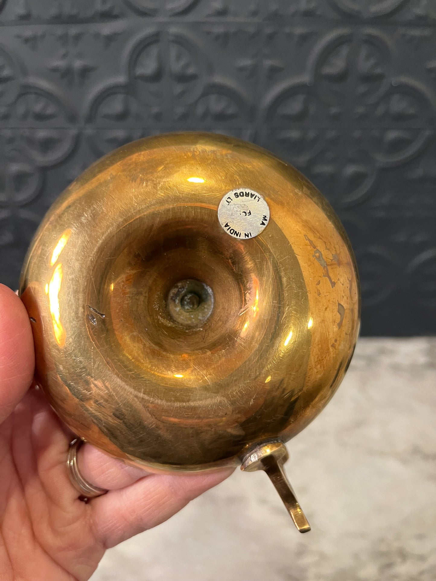 3" Brass Chamberstick Candle holder
